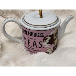 FRANKLIN MINT THE GREAT TEA MERCHANTS H.W.HODGES TEAPOT MONKEY ADVERTISING